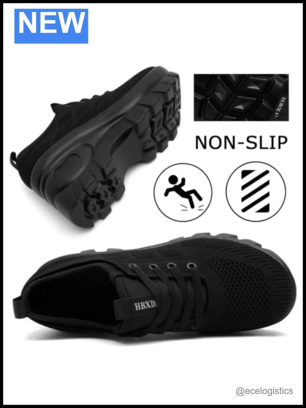 Chunky Platform Wedge Walking Sneakers Breathable Knit Orthopedic Lace-Up